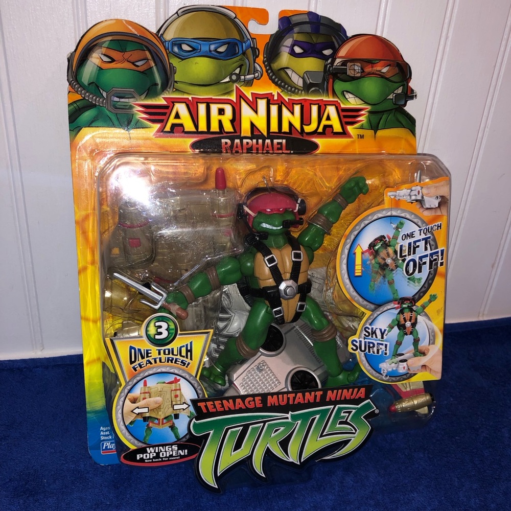 Vtg RAPHAEL Teenage Mutant Ninja Turtle Action Figure TMNT Doll AIR NINJA